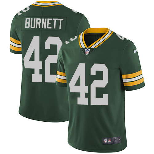 Nike Packers #42 Morgan Burnett Green Team Color Men's Stitched NFL Vapor Untouchable Limited Jersey